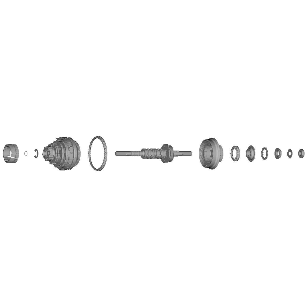 Conjunto Interno Shimano SG-C7002-5CD Plata