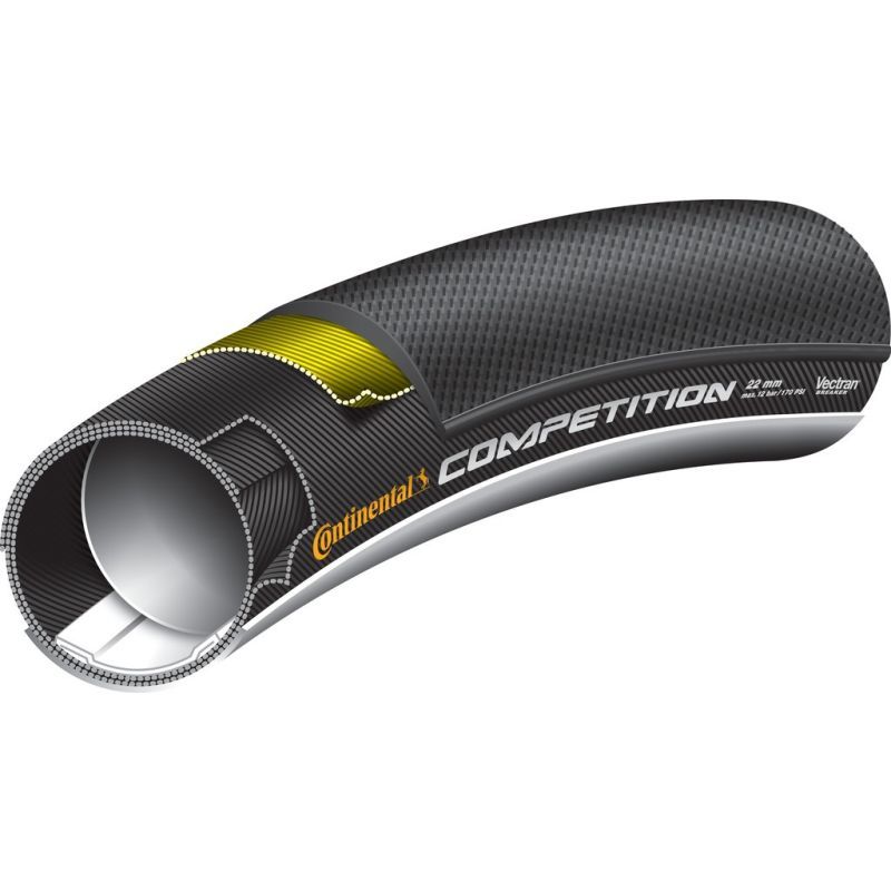 Cubierta Tubular Continental Competicion 700X22 Negro