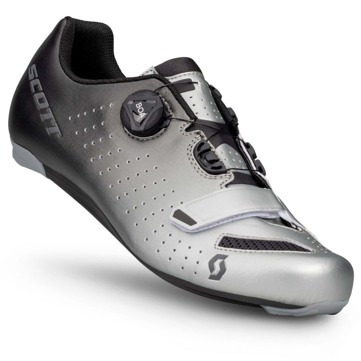 Zapatillas Carretera Scott Road Comp BOA Black Fade/Metallic Silver