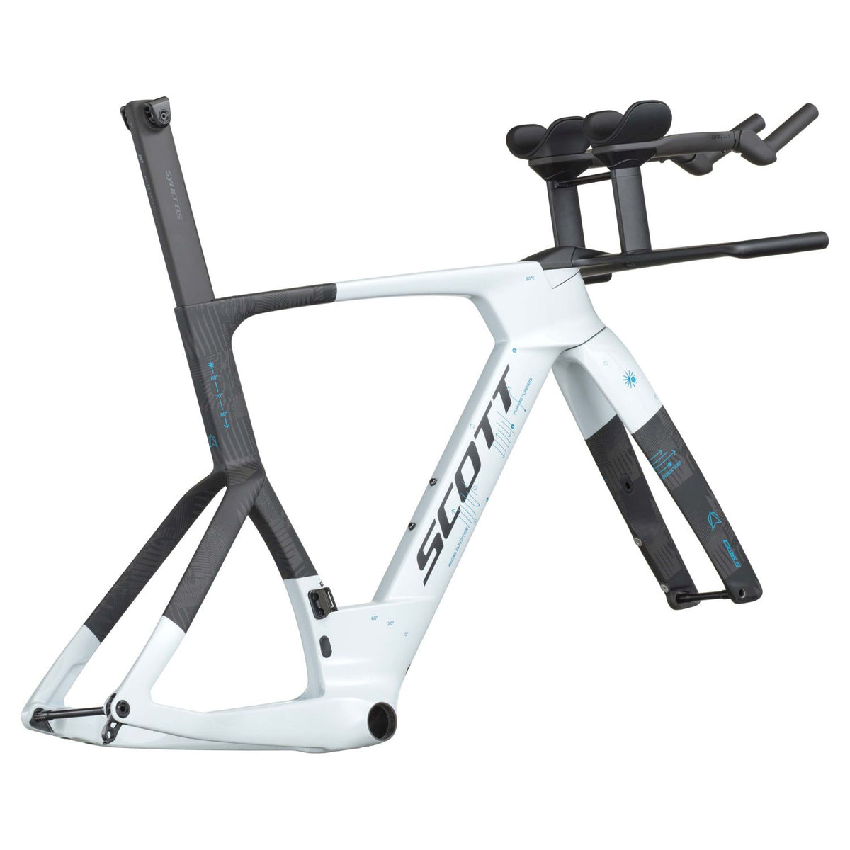 Cuadros Bicicleta Triatlon Cuadro Scott Plasma RC TT HMX 2026 Cumulus White/Carbon #2