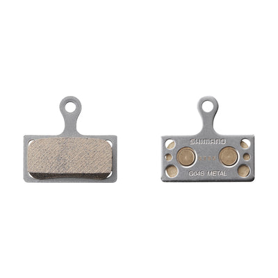 Pastillas Freno Disco Shimano BP-G04S-MX Metal Sin Aletas 1 Par Gris