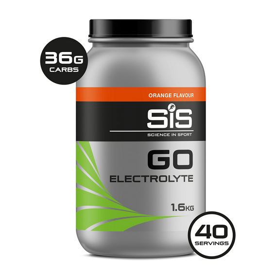 SIS GO Electrolito Bote Polvos 1.6kg Naranja