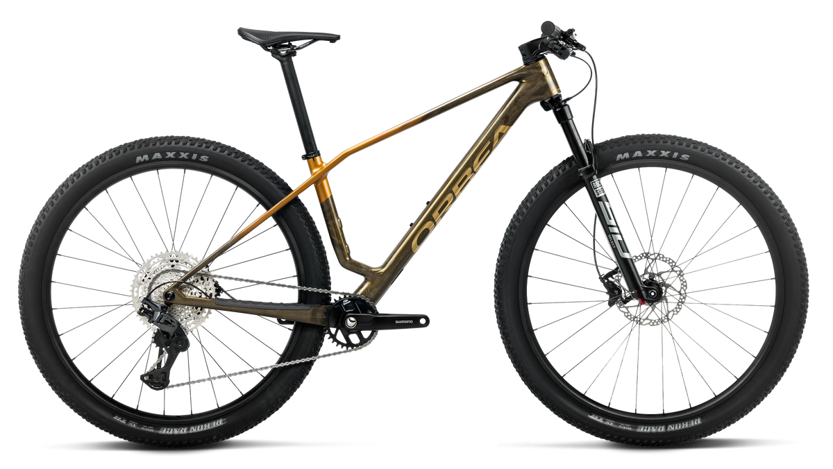 Bicicletas MTB XC Orbea Alma M30 2027 Caramel Carbon View/Leo Orange Gloss