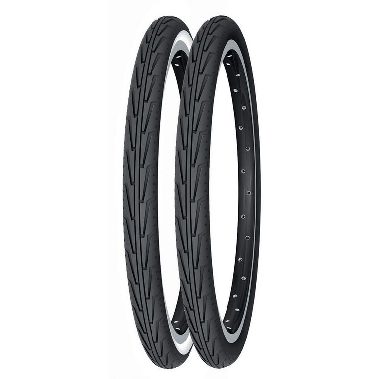 Cubierta Michelin Diabolo City J 500A Acces Line Rigida Blanco/Negro