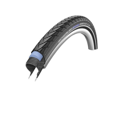 Cubierta Schwalbe Marathon Plus 20x1.75 S-Guard HS440 Twinskin Performance Endurance Reflectante Negro
