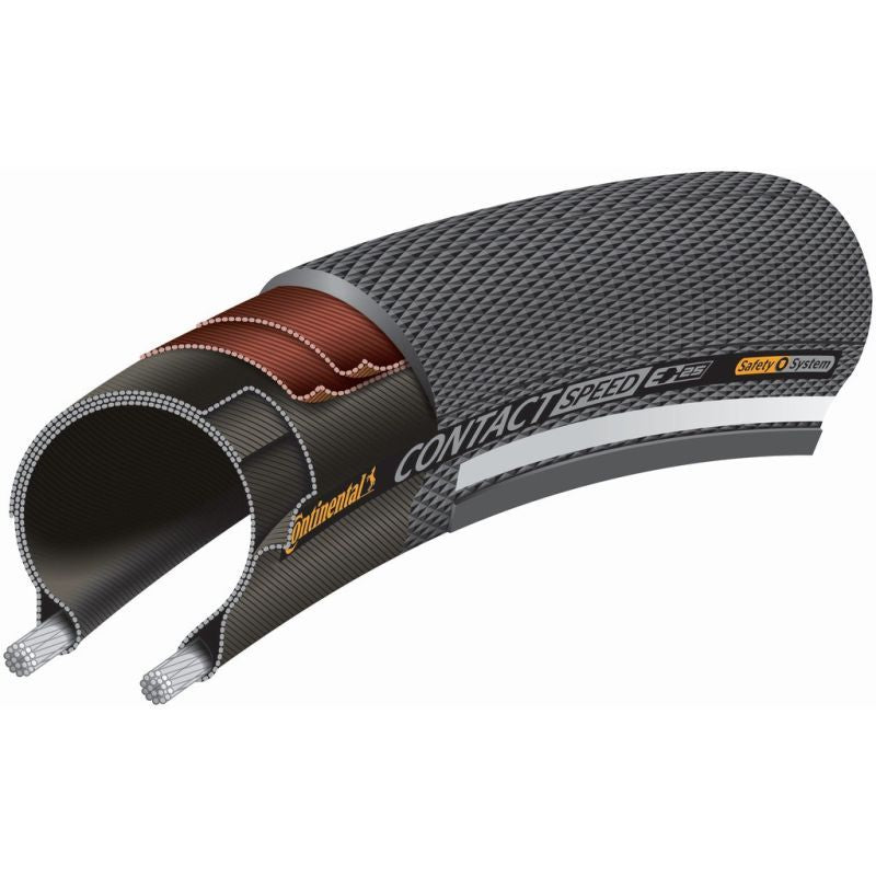Cubierta Continental Contact Speed 27.5x2.00 Reflectante Negro